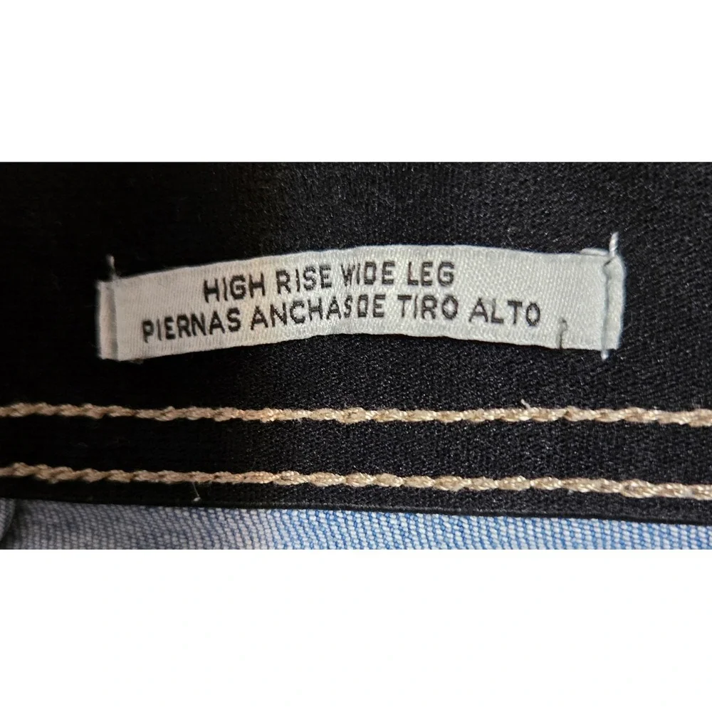 Ava & Viv High Rise Wide Leg Cropped Jeans Medium Wash Plus Size 24 - Picture 6 of 7